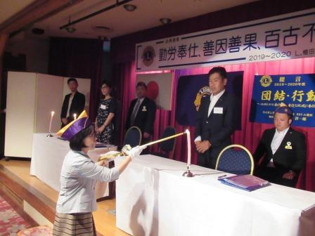 入会式並びに歓迎例会（8月第一例会）