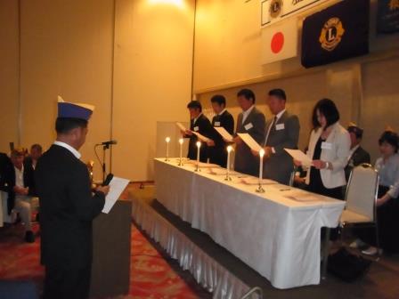 入会式並びに歓迎例会開催