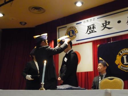 入会式・2月第一例会開催